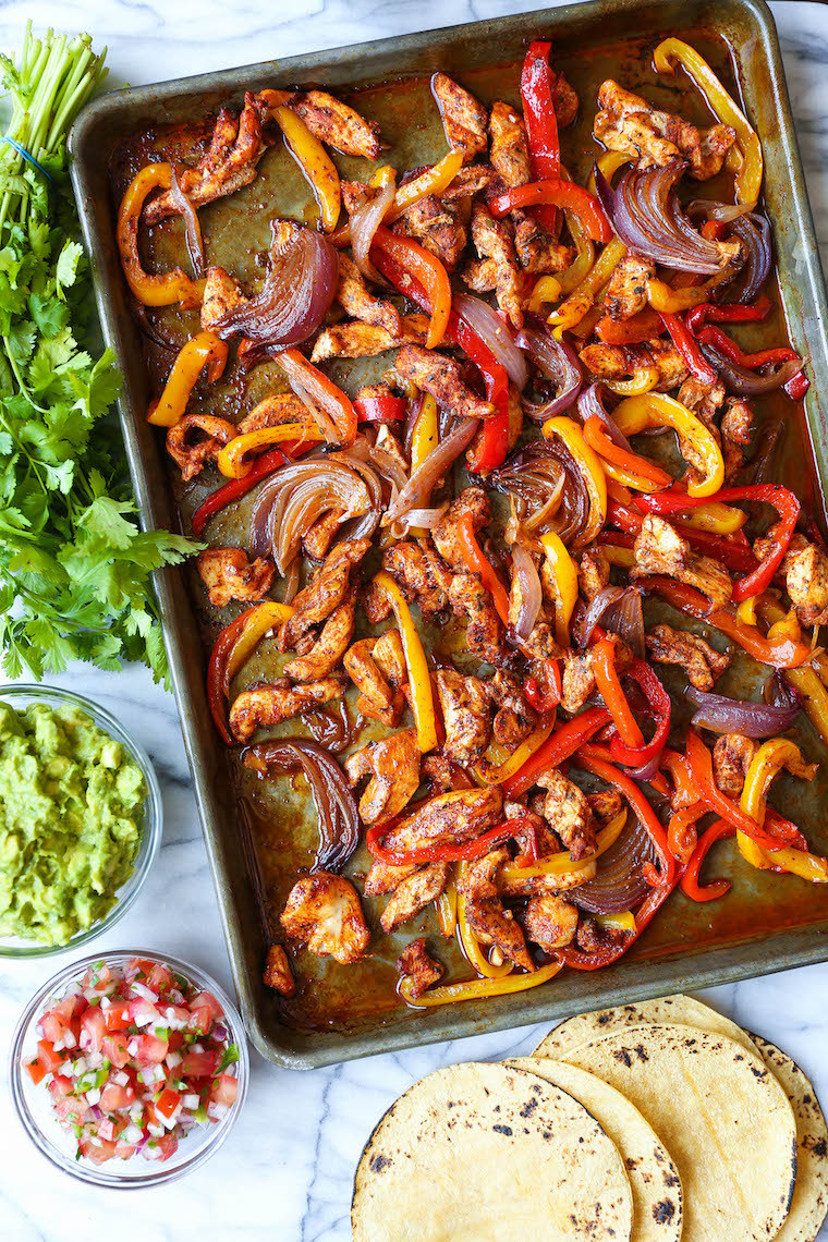 Sheet Pan Fajitas Chicken
 Sheet Pan Chicken Fajitas Damn Delicious