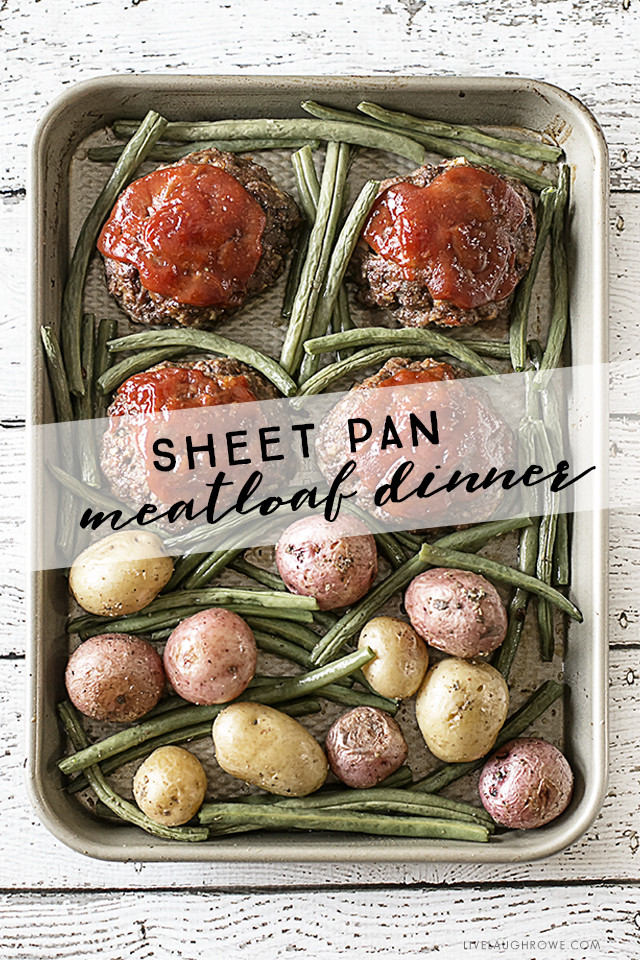 Sheet Pan Meatloaf
 Sheet Pan Recipe for a Mini Meatloaf Dinner Live Laugh Rowe