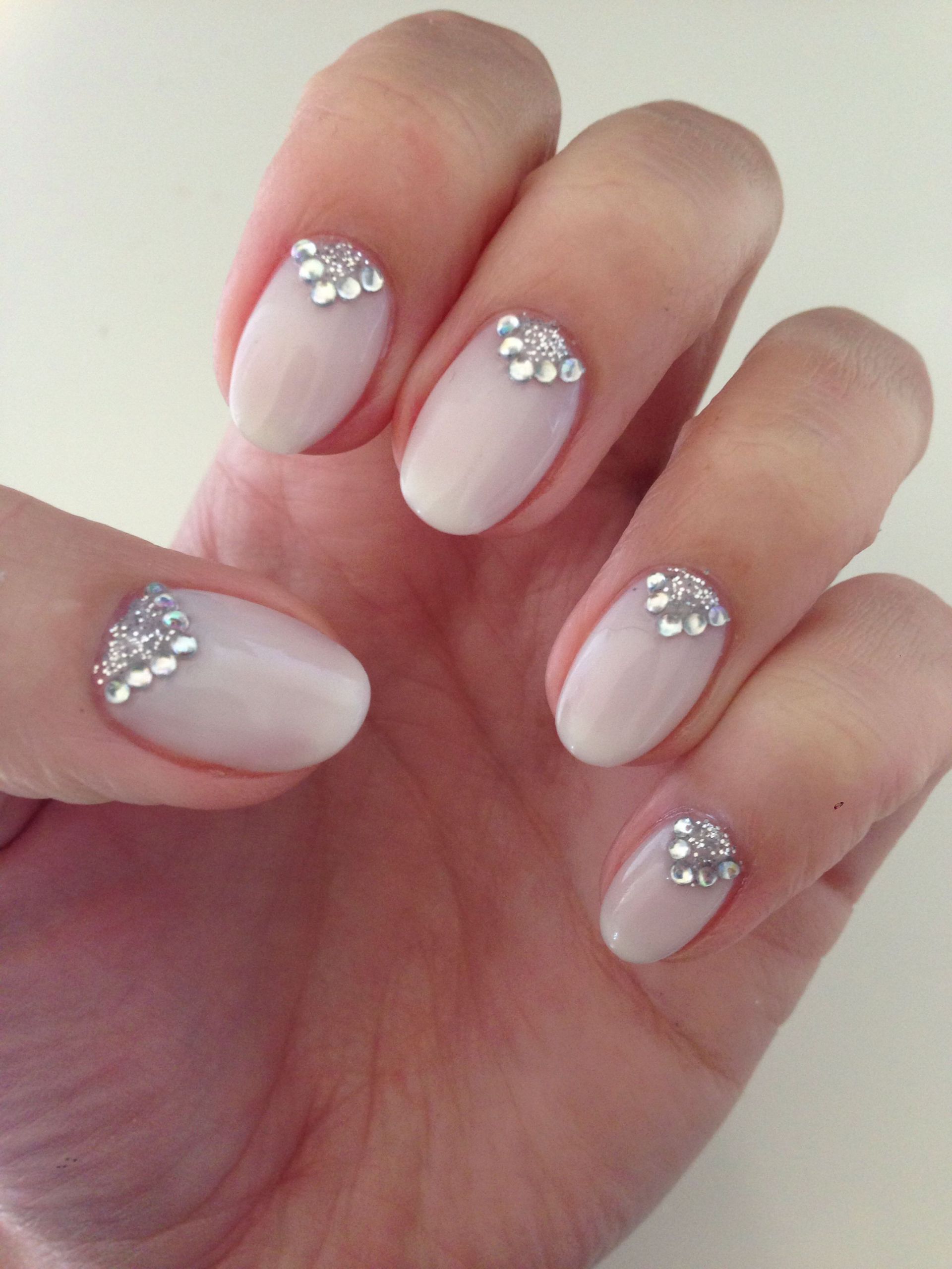 Shellac Nails For Wedding
 CND Shellac Romantique with glitter and sparkle