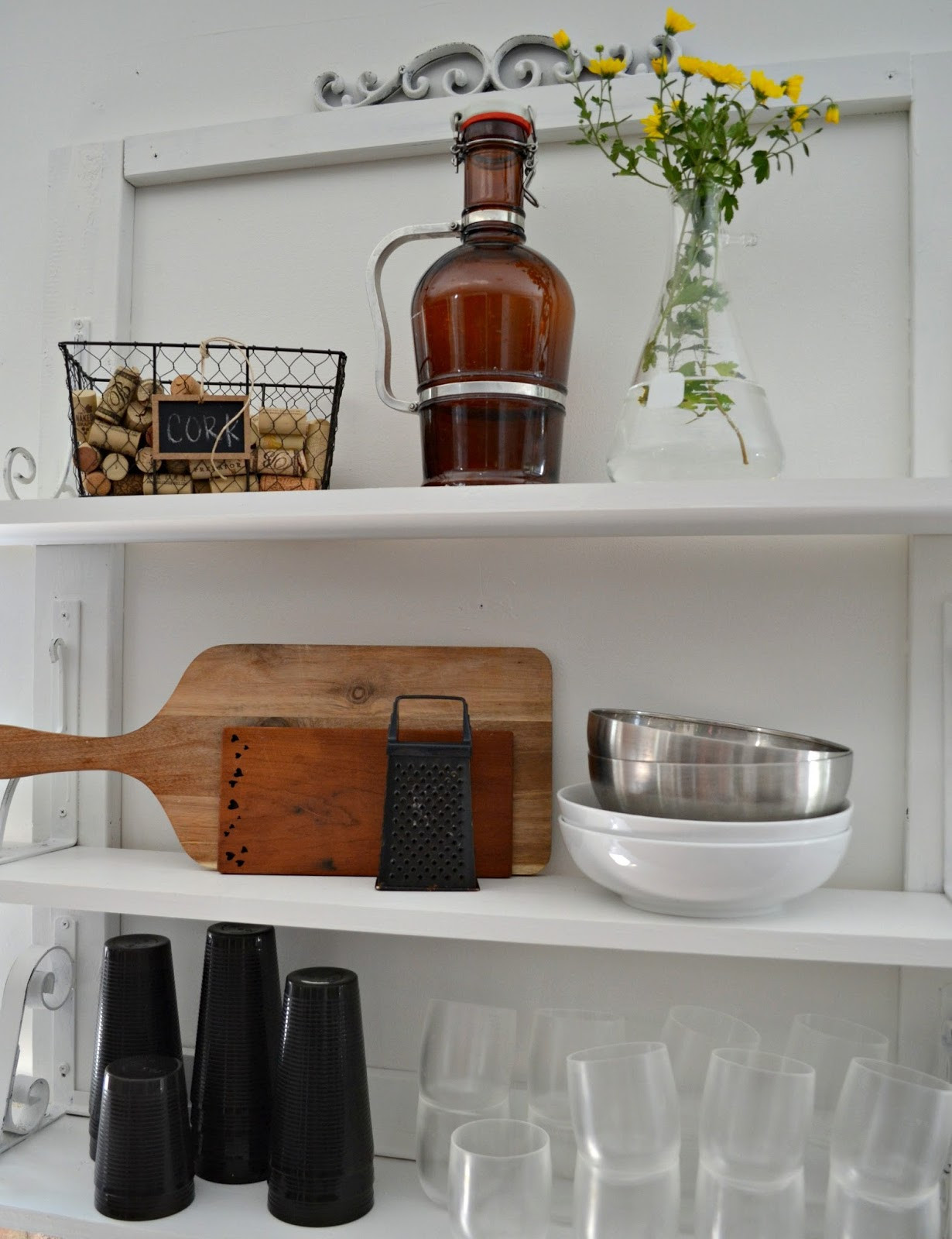 Shelves For Kitchen Wall
 White Wall Shelves for Effective Storage in Small Kitchen