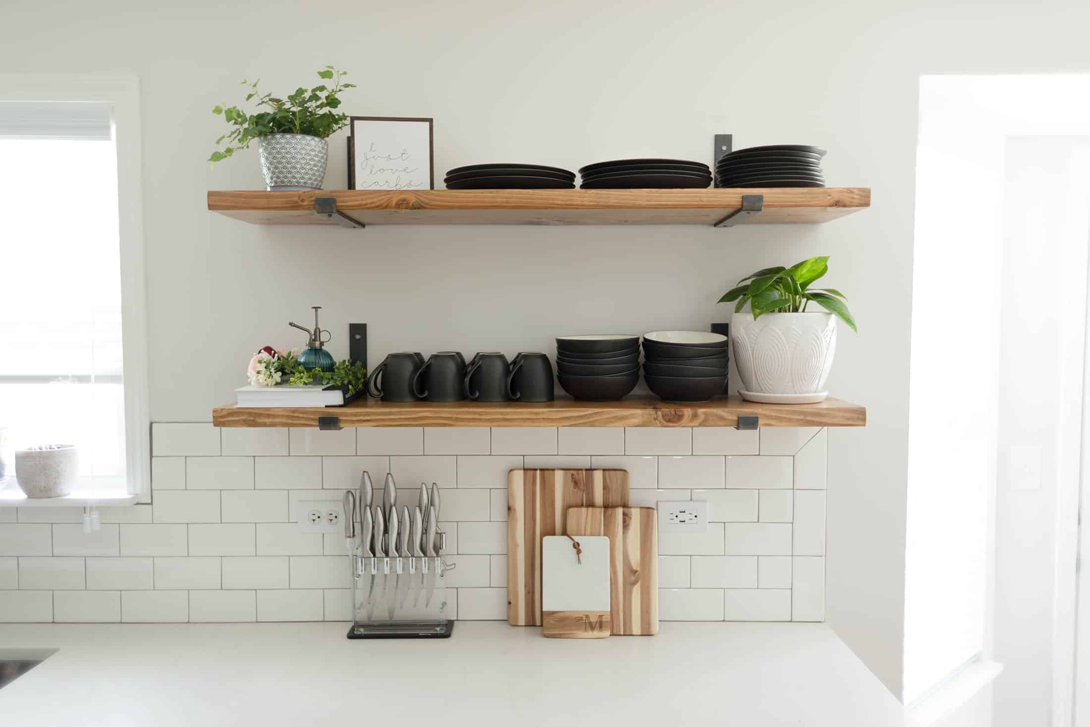 Shelves For Kitchen Wall
 Kitchen Shelving Ideas That Won’t Break The Bank