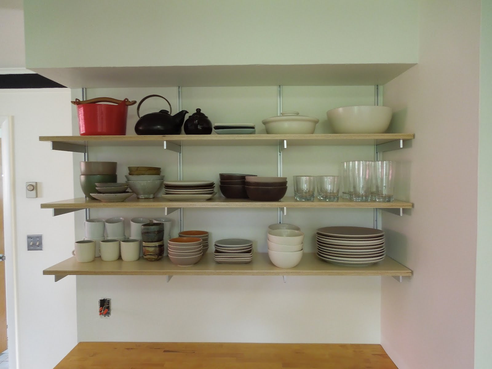 Shelves For Kitchen Wall
 toys and techniques Kitchen shelves