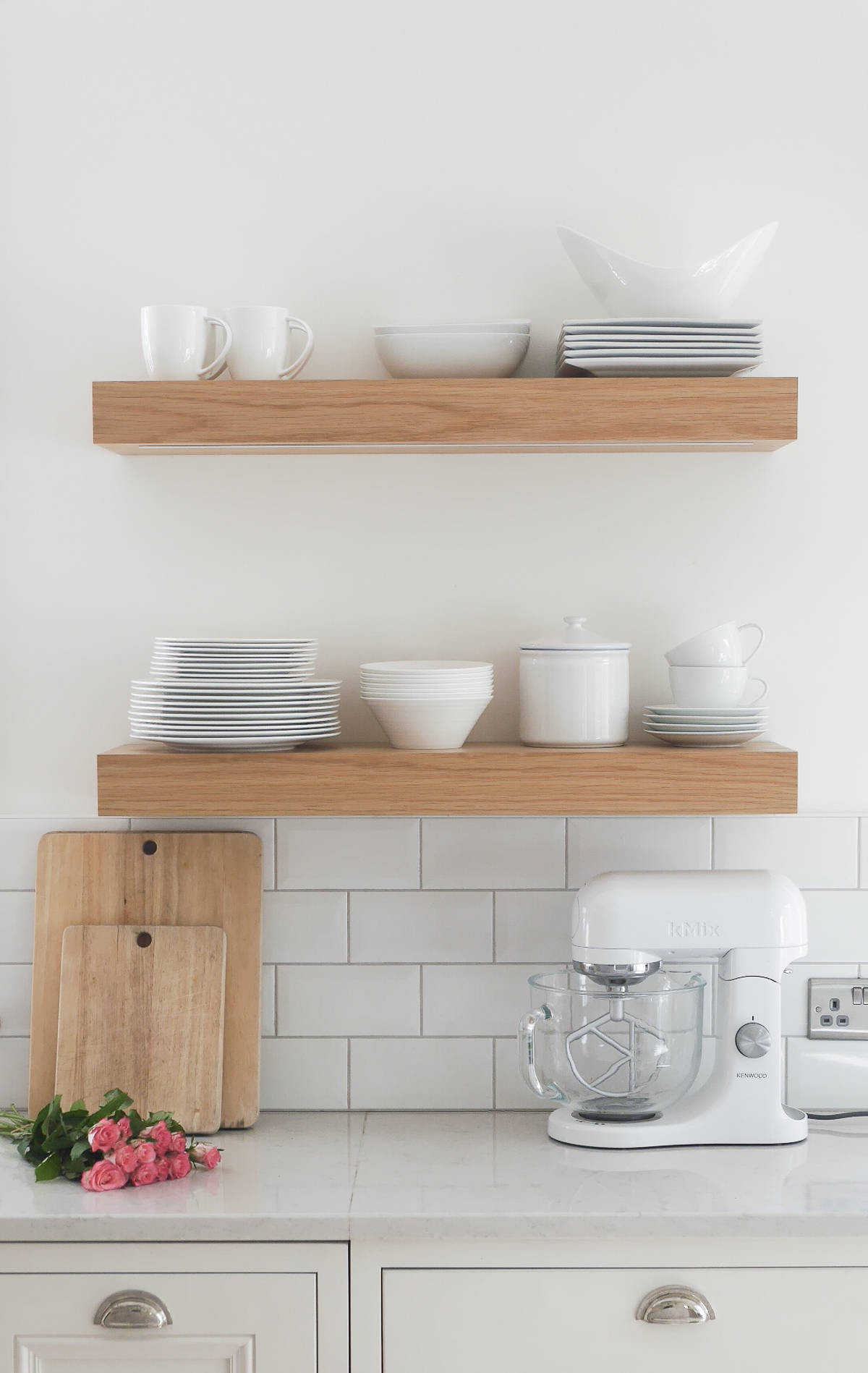 Shelves For Kitchen Wall
 3 ways to style open kitchen shelves The Green Eyed Girl