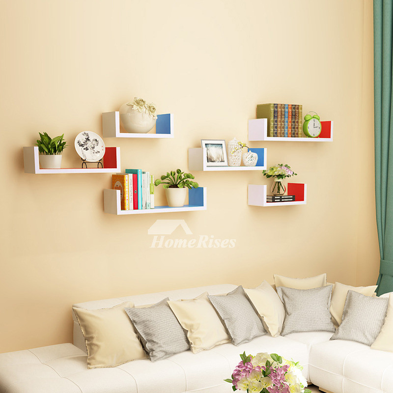 Shelves For Living Room Modern
 Wall Book Shelves Wooden Living Room Modern Design Rectangular