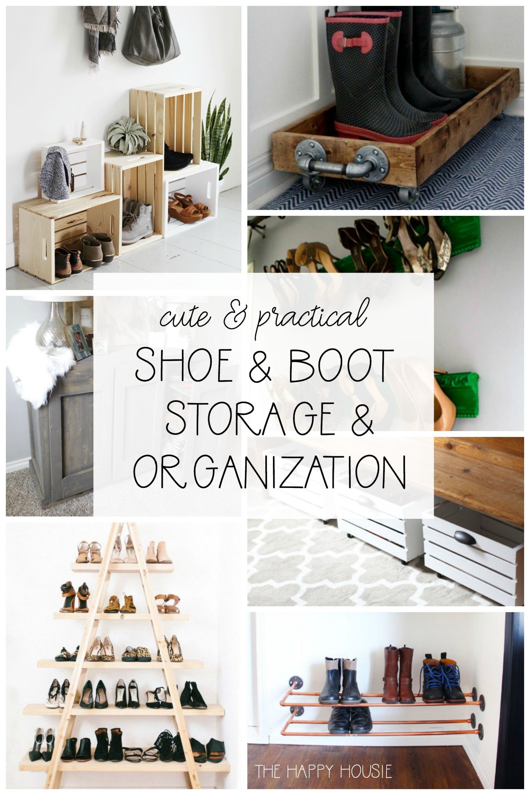 Shoe Organization DIY
 Cute & Practical DIY Shoe Storage and Organization