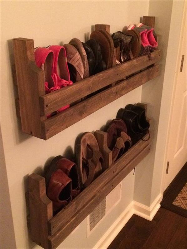 Shoe Rack Designs DIY
 The Best DIY Pallet Shoe Rack Ideas – Ideas with Pallets