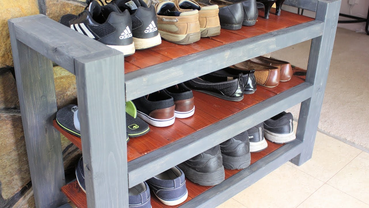 Shoe Rack DIY
 Shoe Rack Shelf DIY Custom