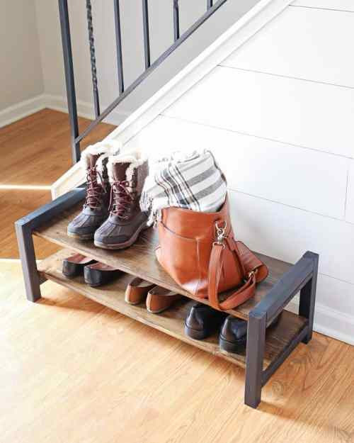 Shoe Rack DIY
 Entryway DIY Shoe Rack Angela Marie Made