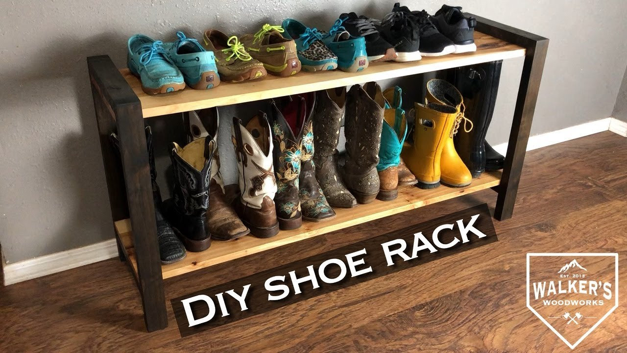 Shoe Racks DIY
 DIY simple modern shoe rack