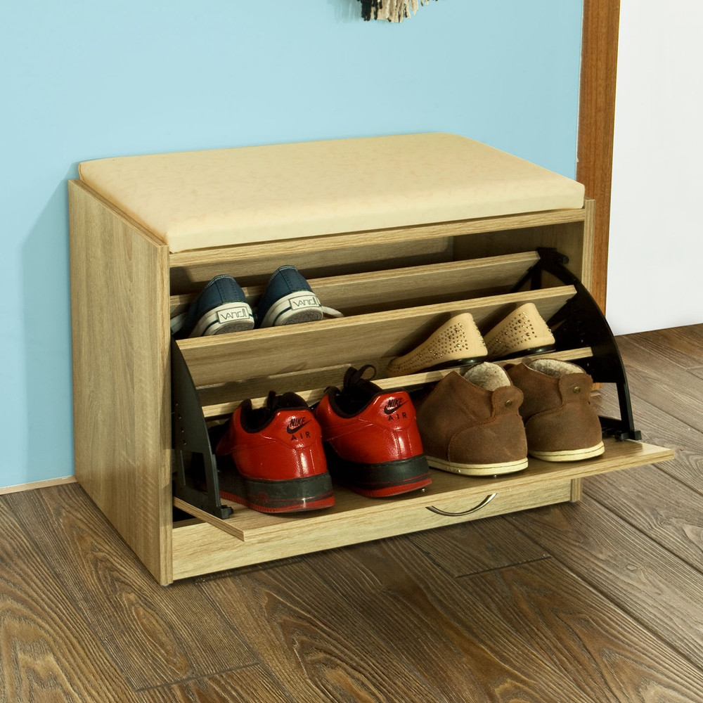 Shoe Storage Cabinet Bench
 SoBuy Shoe Storage Bench Shoe Cabinet with Padded Seat