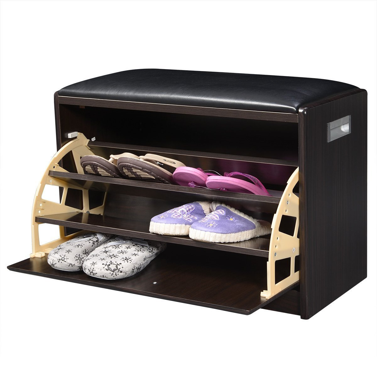 Shoe Storage Cabinet Bench
 Giantex Wood Shoe Storage Cabinet Bench Ottoman Closet