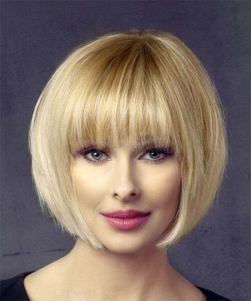 Short Blonde Bob Hairstyles
 Short Straight Light Honey Blonde Bob Haircut with Layered