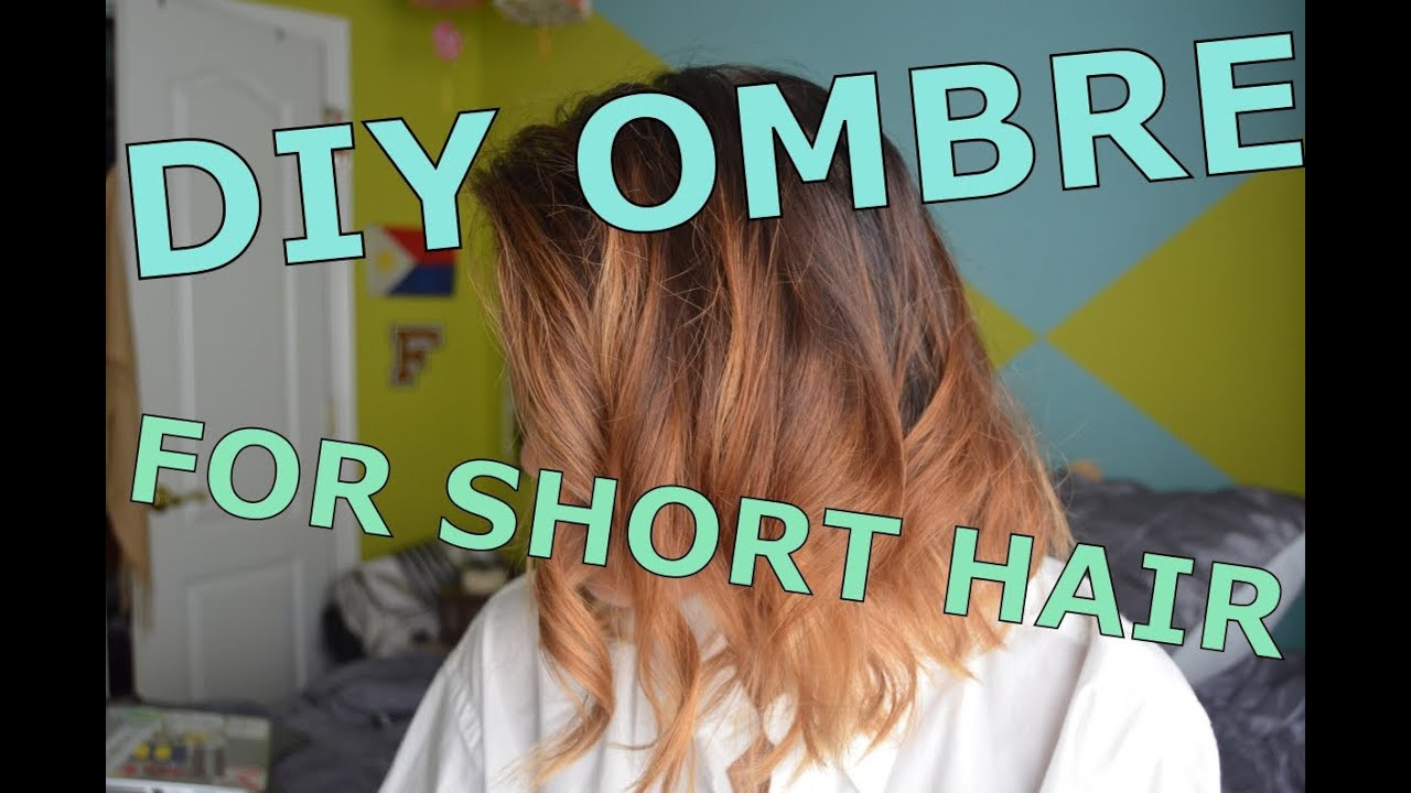 Short Hair Ombre DIY
 DIY Ombré for Short Hair