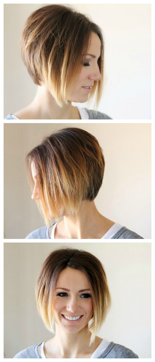 Short Hair Ombre DIY
 The Great Hair Post short hair pixie cuts ombre short