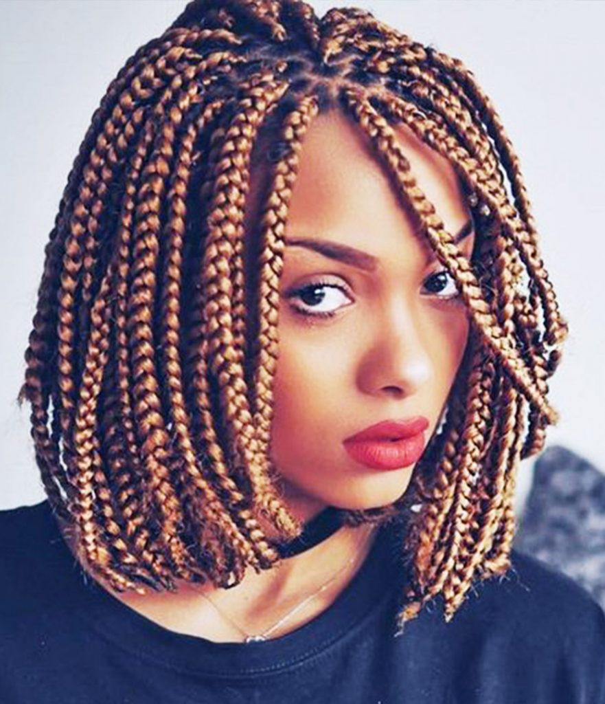 Short Hairstyle With Braids
 14 Dashing Box Braids Bob Hairstyles for Women