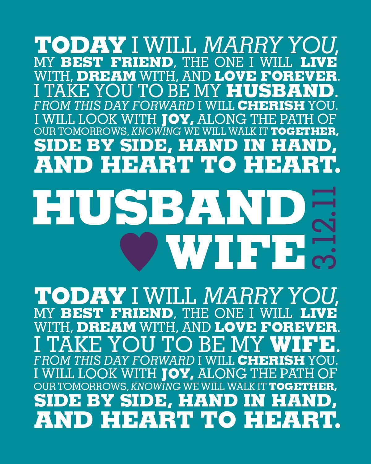 Short Simple Wedding Vows
 YOUR Wedding Vows