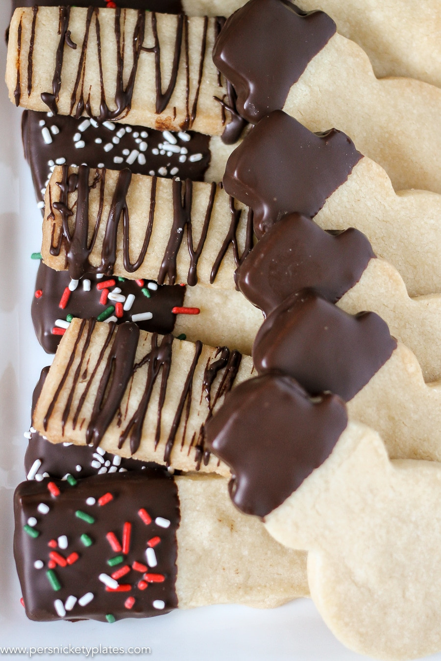 Shortbread Cookies Dipped In Chocolate
 Chocolate Dipped Shortbread Cookies Persnickety Plates