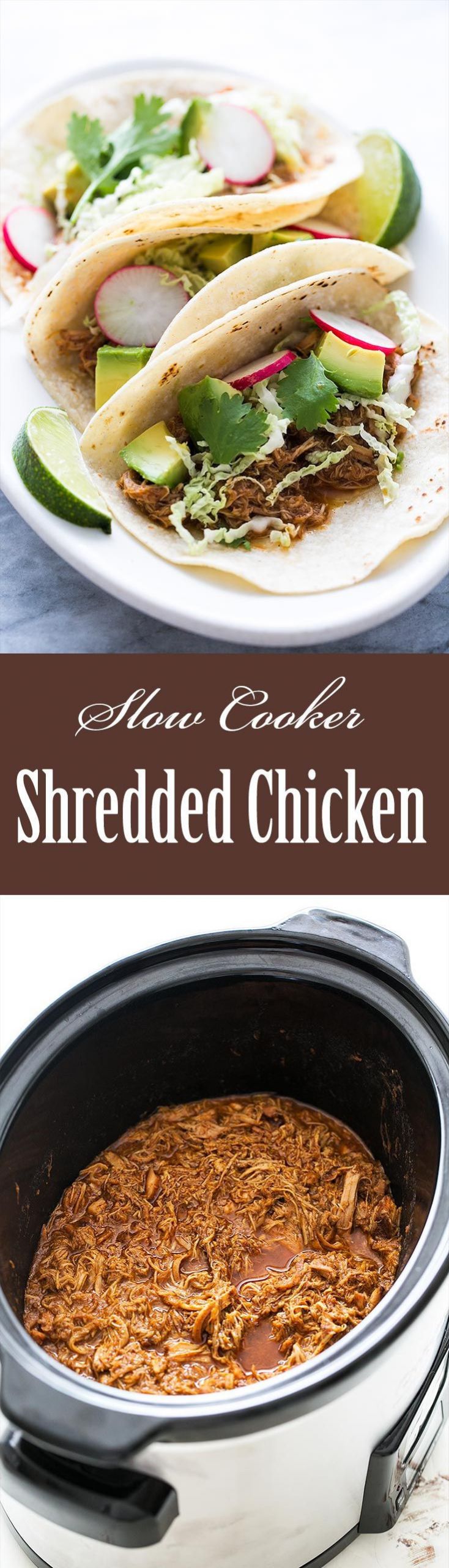 Shredded Chicken Thighs Slow Cooker
 Slow Cooker Chicken Tacos Recipe