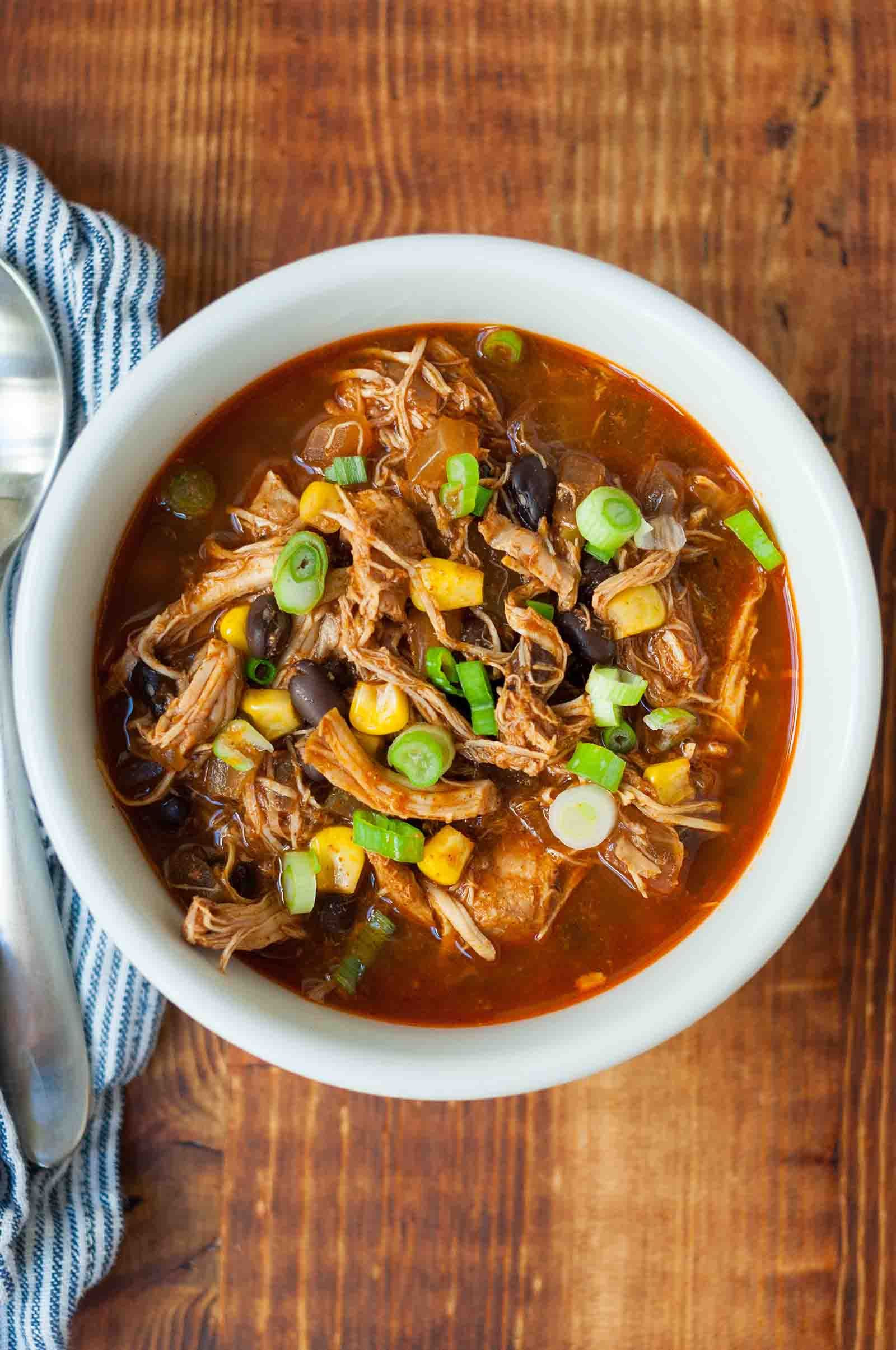 Shredded Chicken Thighs Slow Cooker
 Slow Cooker Shredded Chicken Chili Recipe