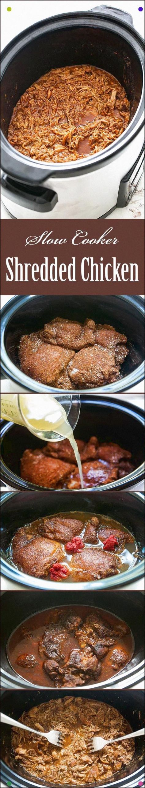 Shredded Chicken Thighs Slow Cooker
 Slow Cooker Shredded Chicken Thighs Perfect Filling For