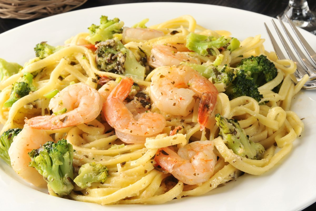 Shrimp And Broccoli Pasta
 Pasta with Creamy Garlic Shrimp and Broccoli KitchMe