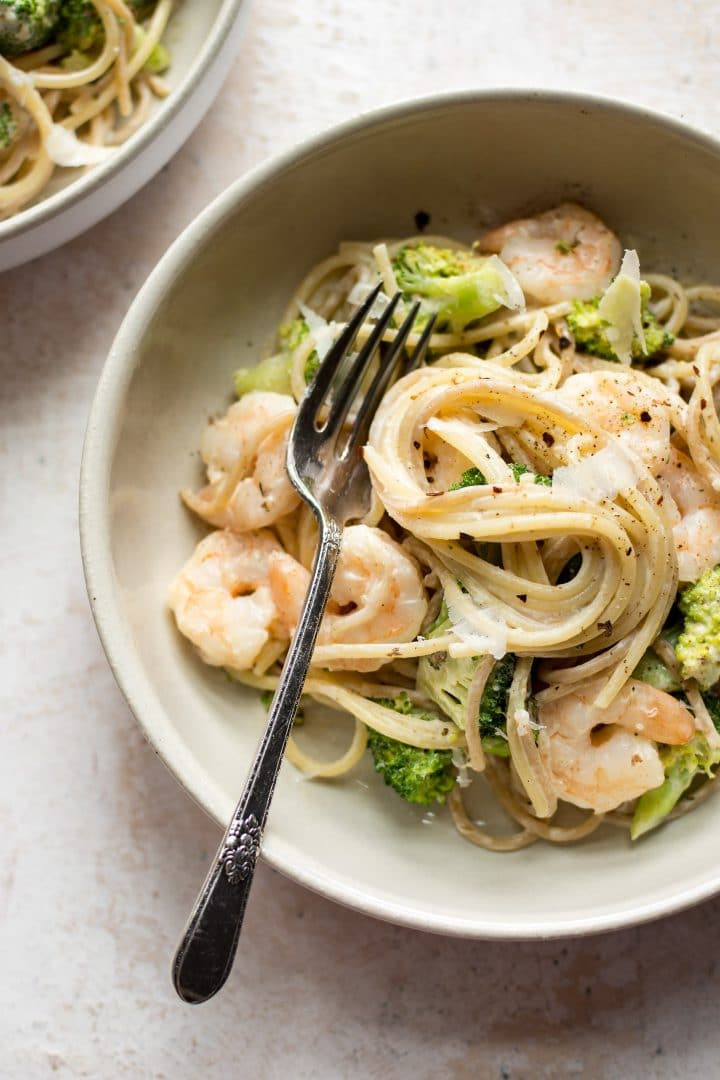 Shrimp And Broccoli Pasta Recipe
 Easy Creamy Shrimp and Broccoli Pasta • Salt & Lavender