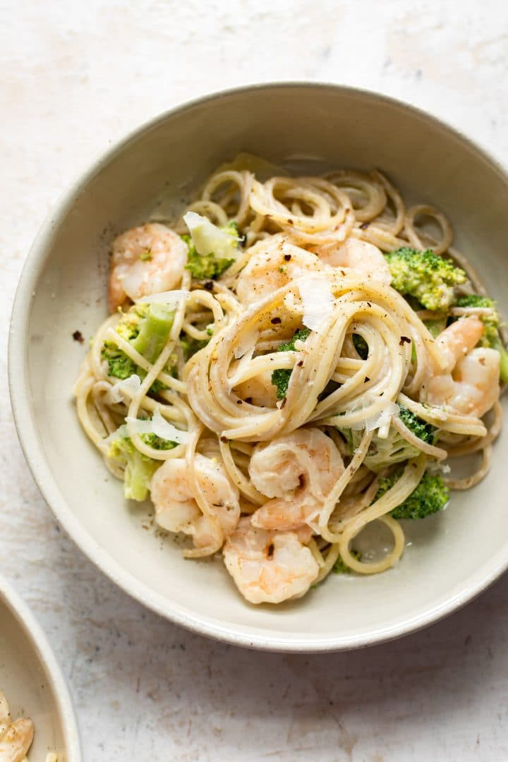 Shrimp And Broccoli Pasta Recipe
 Easy Creamy Shrimp and Broccoli Pasta • Salt & Lavender