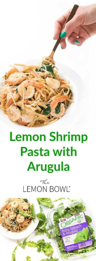 Shrimp Arugula Pasta
 Lemon Shrimp Pasta with Arugula The Lemon Bowl