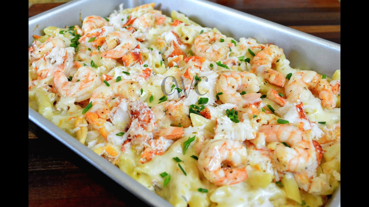 Shrimp Crab Pasta
 Lobster Crab and Shrimp Baked Macaroni and Cheese Recipe