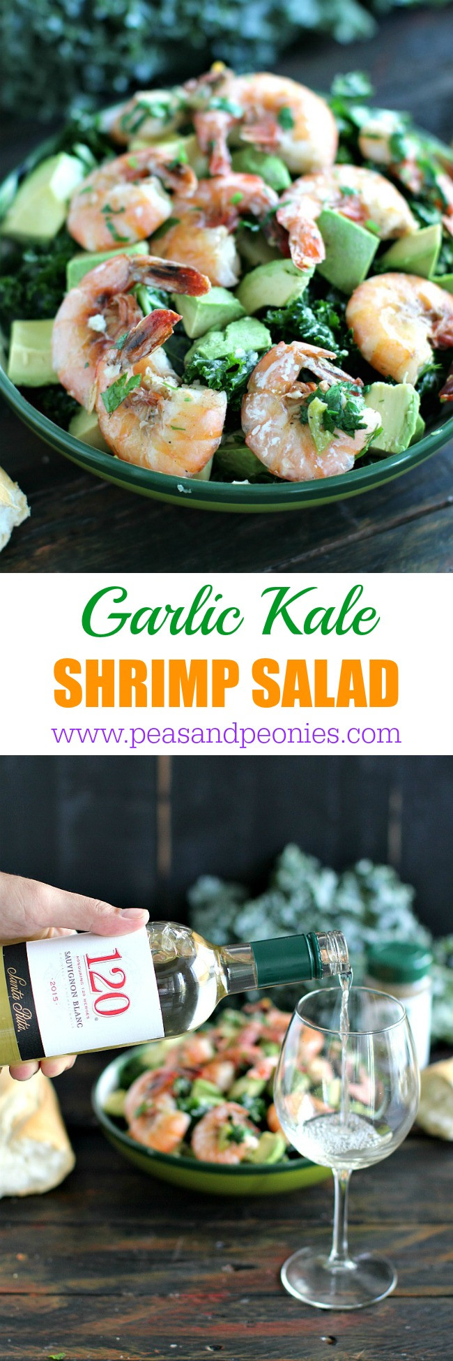 Shrimp Kale Salad
 Garlic Kale Shrimp Salad Sweet and Savory Meals