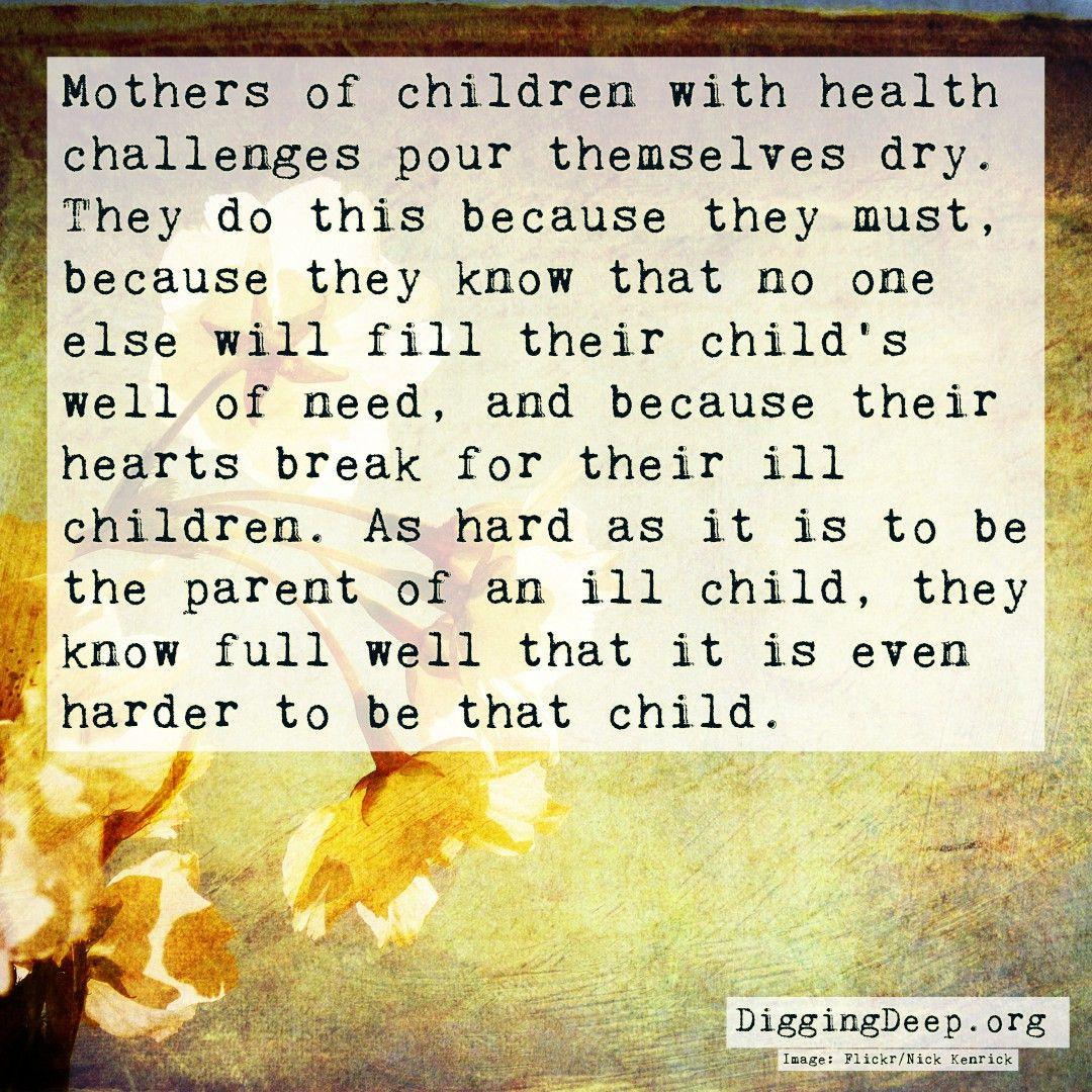 Sick Kids Quote
 Quotes about having a sick child Shaun Bunting