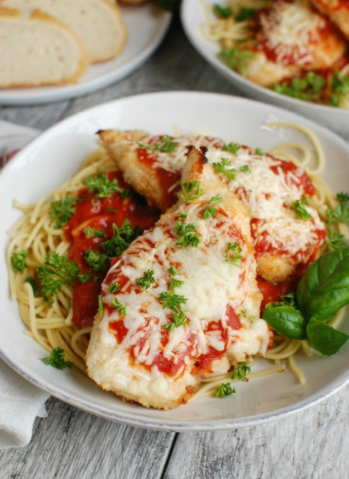 Side Dishes For Chicken Parmesan
 Baked Chicken Parmesan A Cedar Spoon