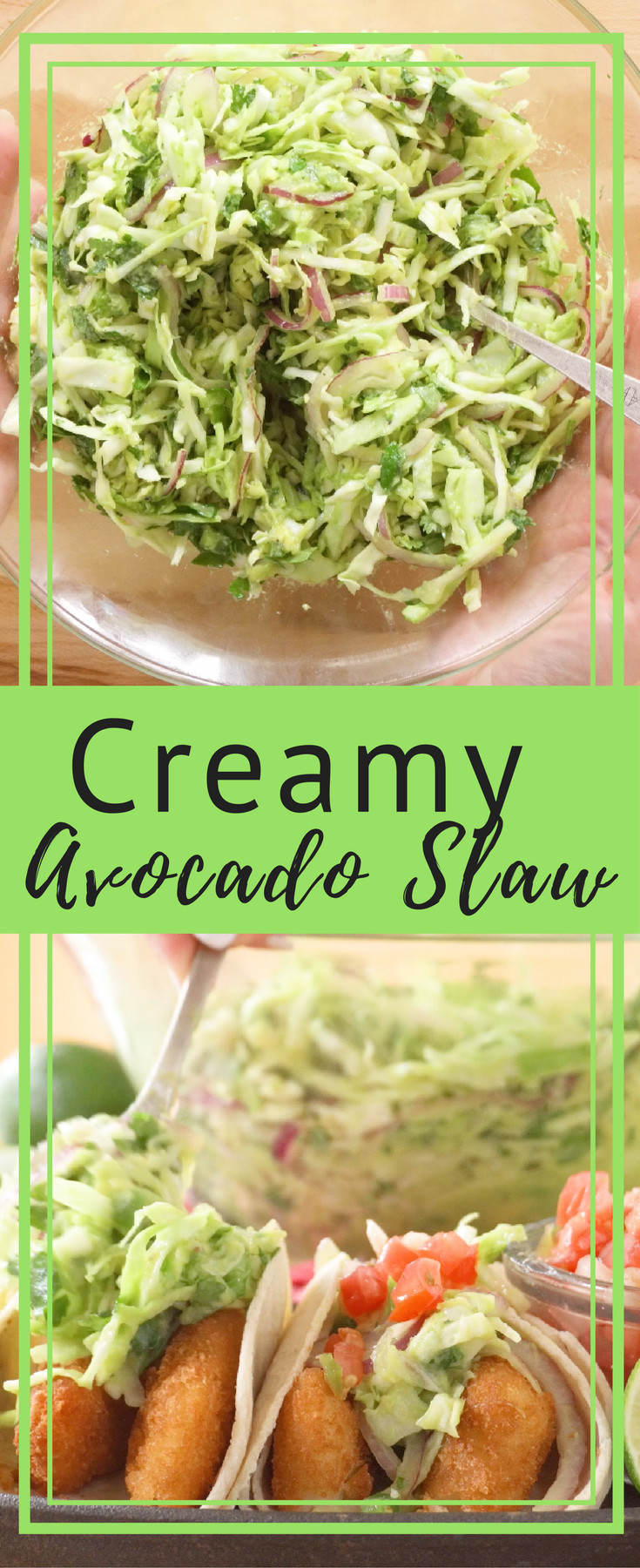 Side Dishes For Fish Tacos
 Creamy Avocado Slaw Recipe in 2020