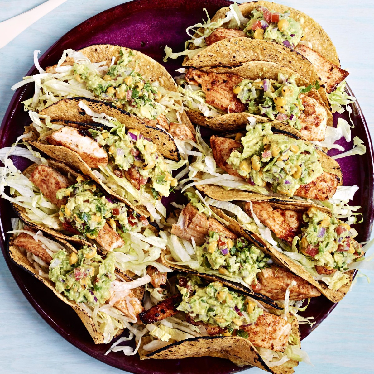 Side Dishes For Fish Tacos
 fish tacos with corny guac Rachael Ray Every Day