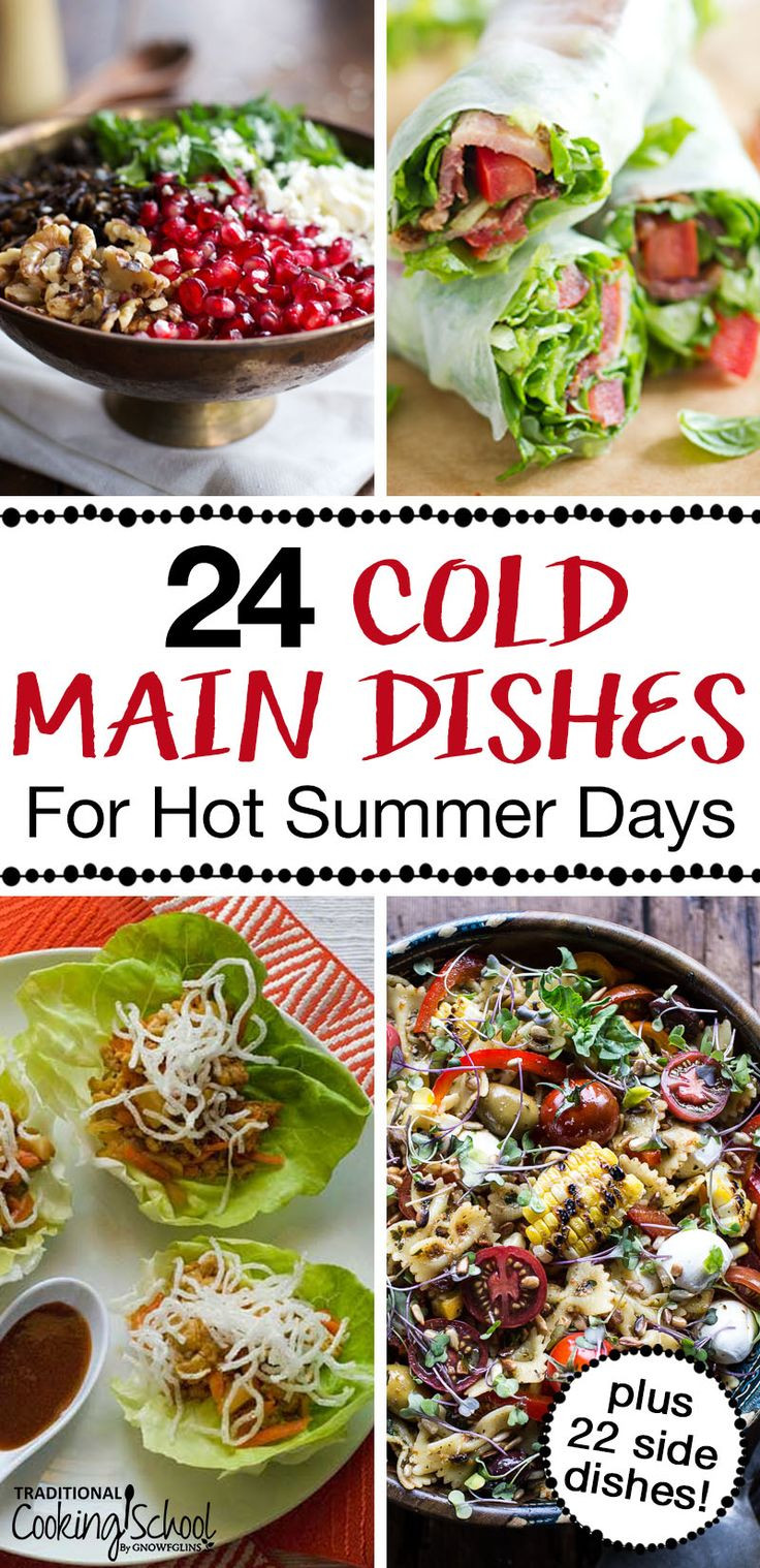 Side Dishes For Large Groups
 50 Cold Main Dishes & Cold Side Dishes for Hot Summer Days