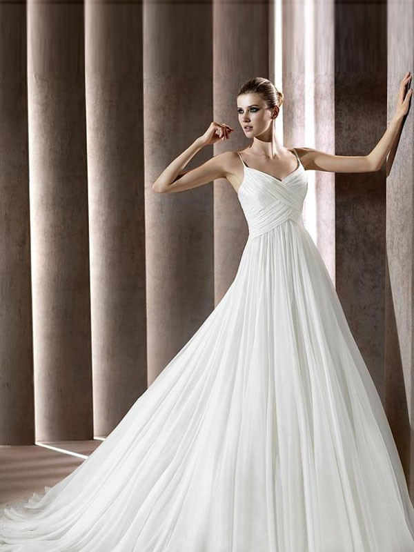 Silk Chiffon Wedding Dress
 Silk Chiffon Wedding Dress