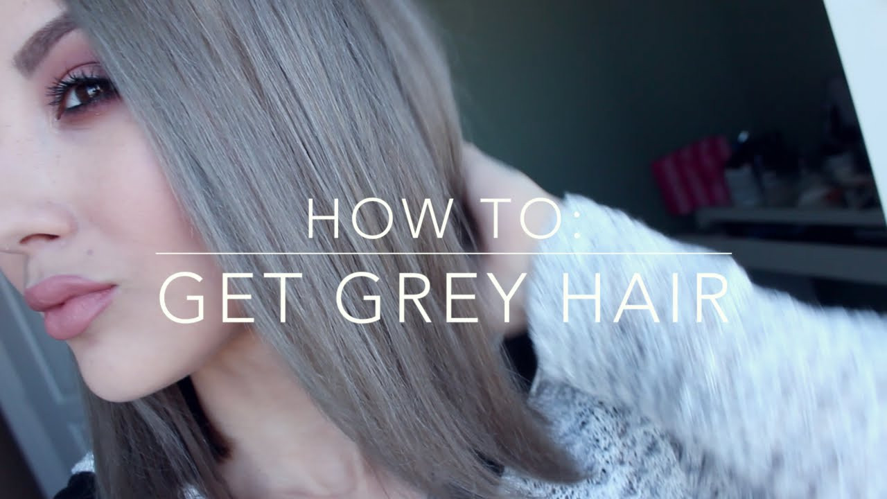 Silver Hair DIY
 HOW TO GET GREY HAIR Inexpensive DIY
