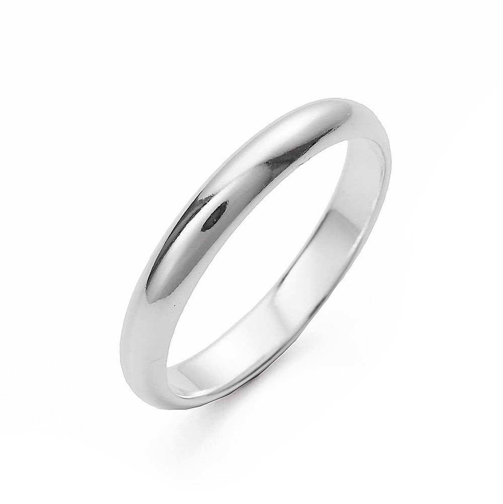 Silver Wedding Ring
 Classic Sterling Silver Wedding Band