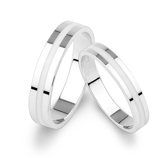Silver Wedding Rings For Her
 lovers white silver couple rings for lovers 925 sterling