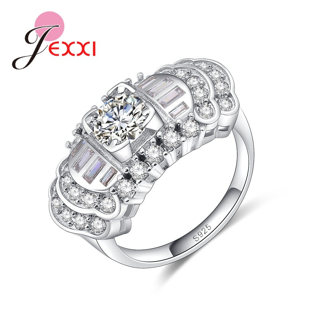Silver Wedding Rings For Her
 JEXXI S90 Silver Wedding ring Special moment for her Best