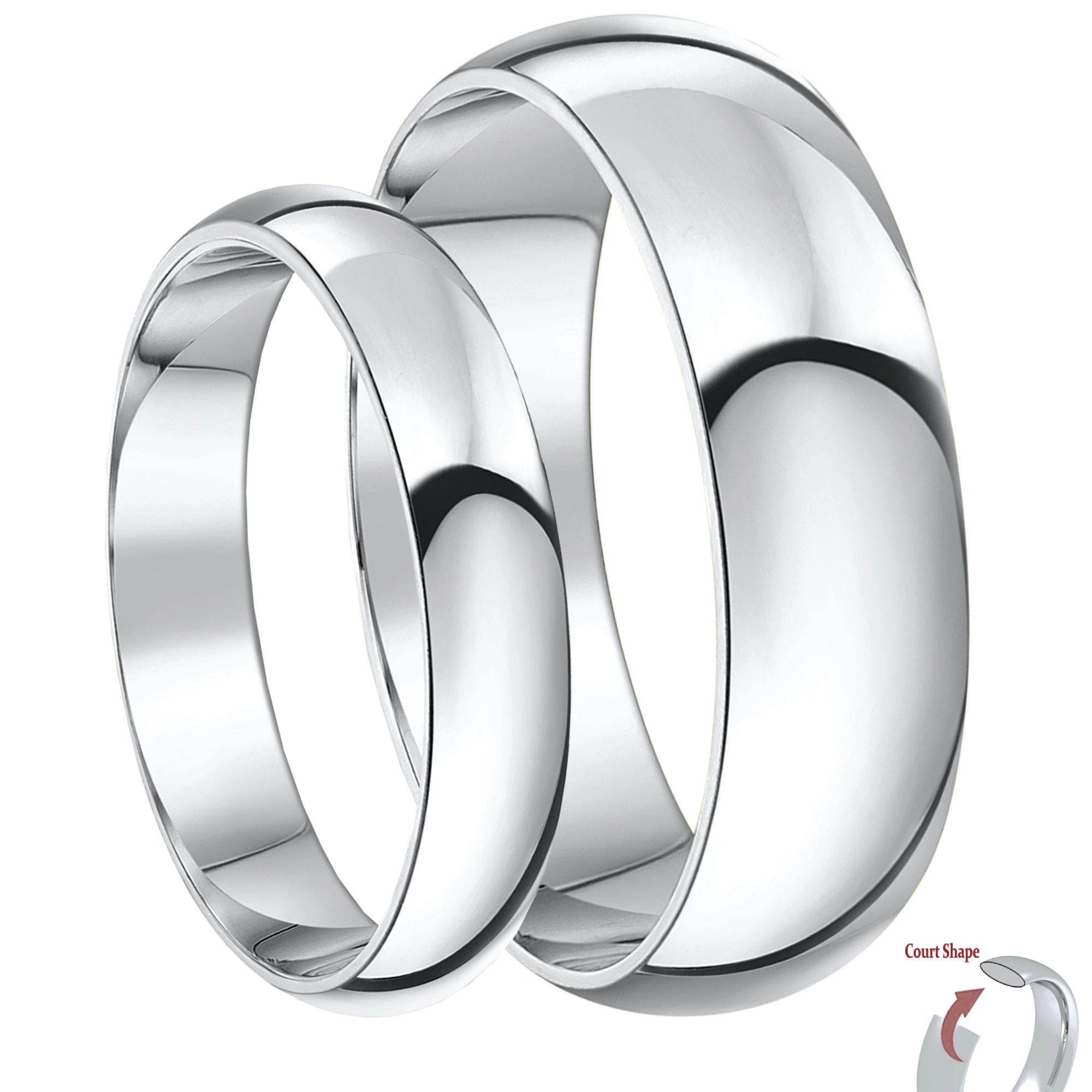 Silver Wedding Rings For Him
 Matching Silver Wedding Ring Sets for Him and Her