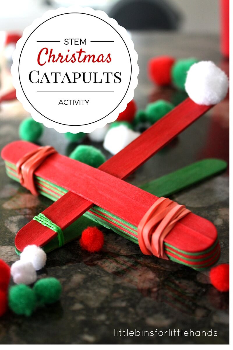 Simple Activities For Kids
 Christmas STEM Activity Simple Catapult for Kids To Make