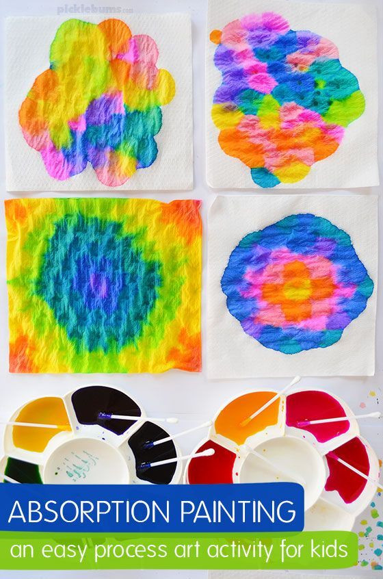 Simple Art Projects For Preschool
 Absorption Painting An Easy Process Art Activity