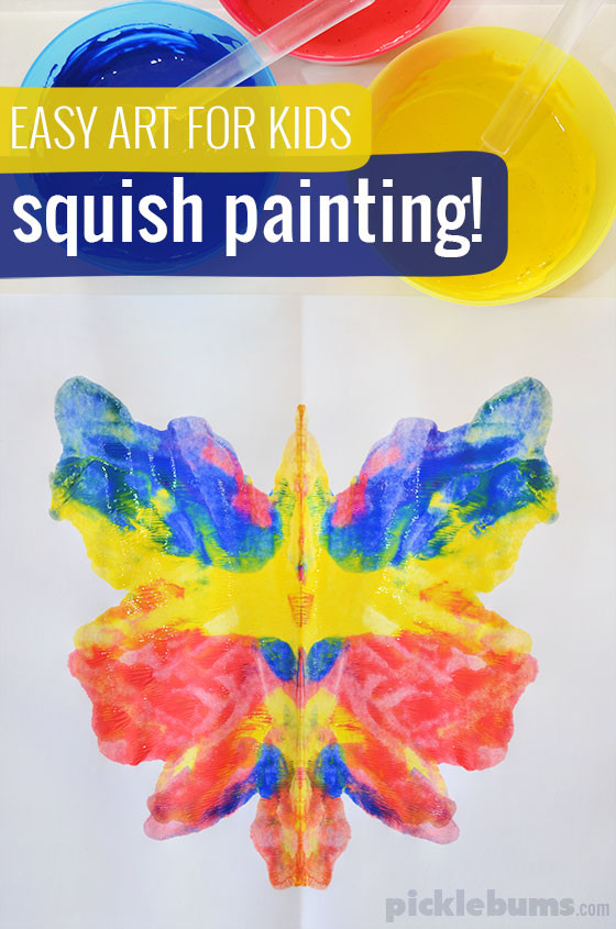Simple Art Projects For Toddlers
 Easy Art for Kids Squish Painting Picklebums