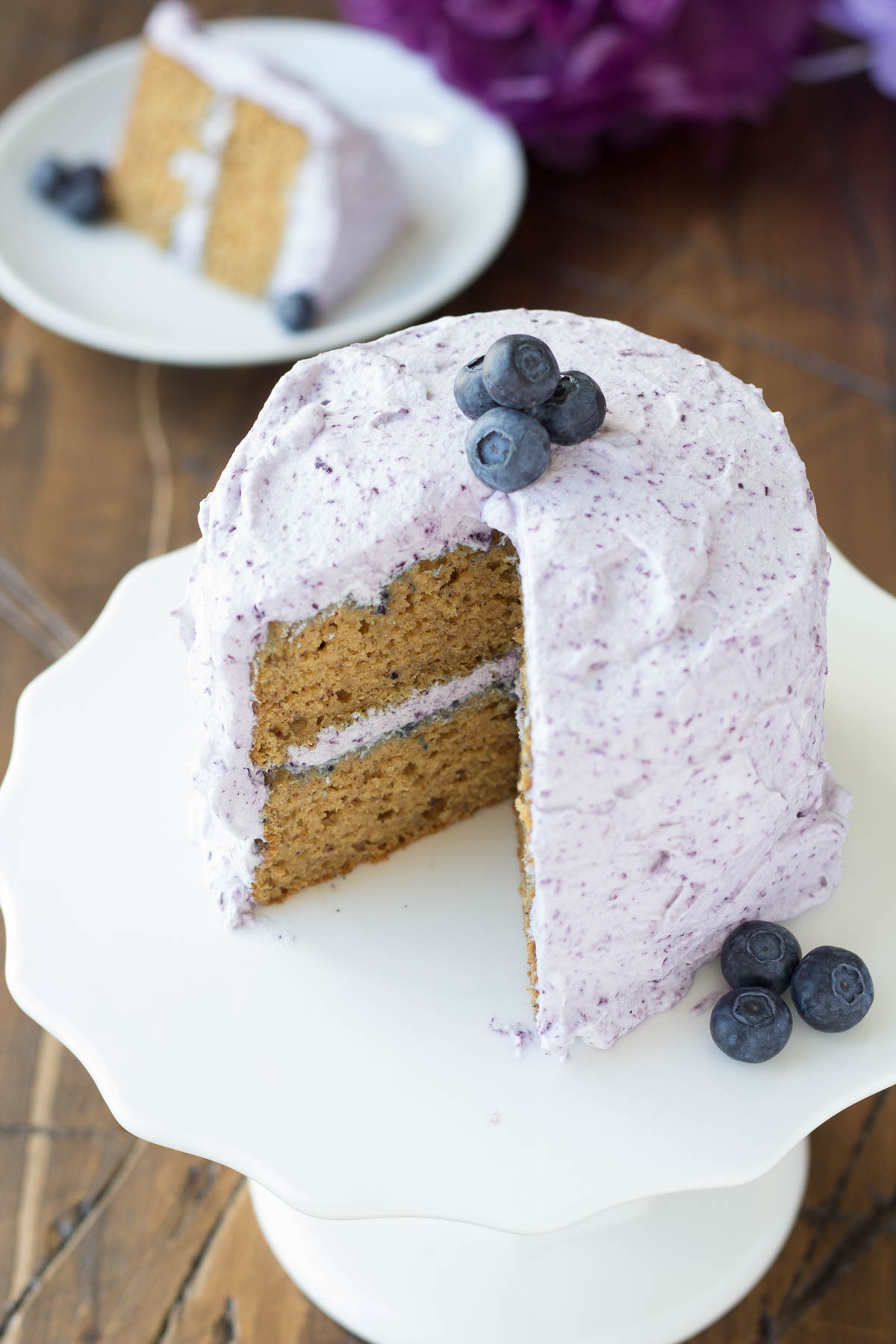 Simple Birthday Cake Recipe
 Healthier Smash Cake Recipe Hannah s Purple Polka Dot 1st