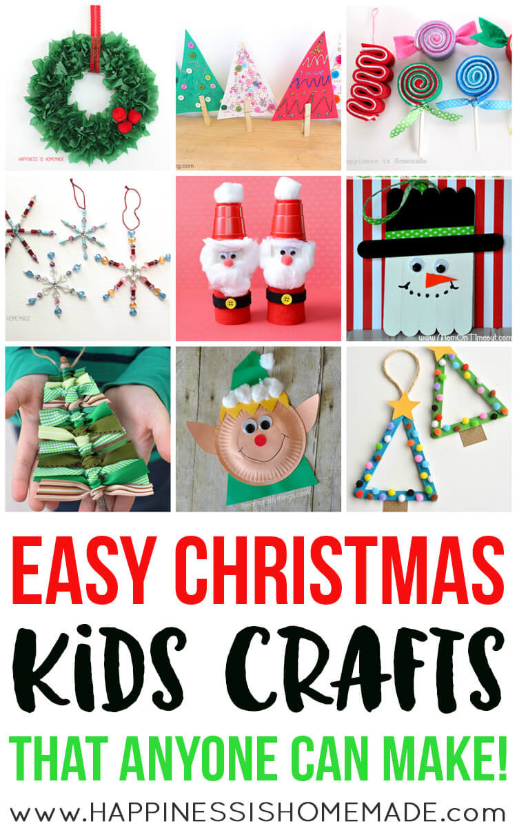 Simple Christmas Crafts For Kids
 Easy Christmas Kids Crafts that Anyone Can Make
