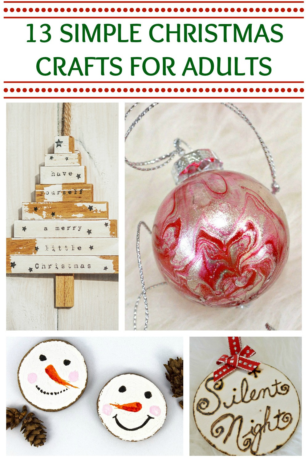 Simple Craft For Adults
 Simple Christmas Crafts Adults Who Have No Time Will Love