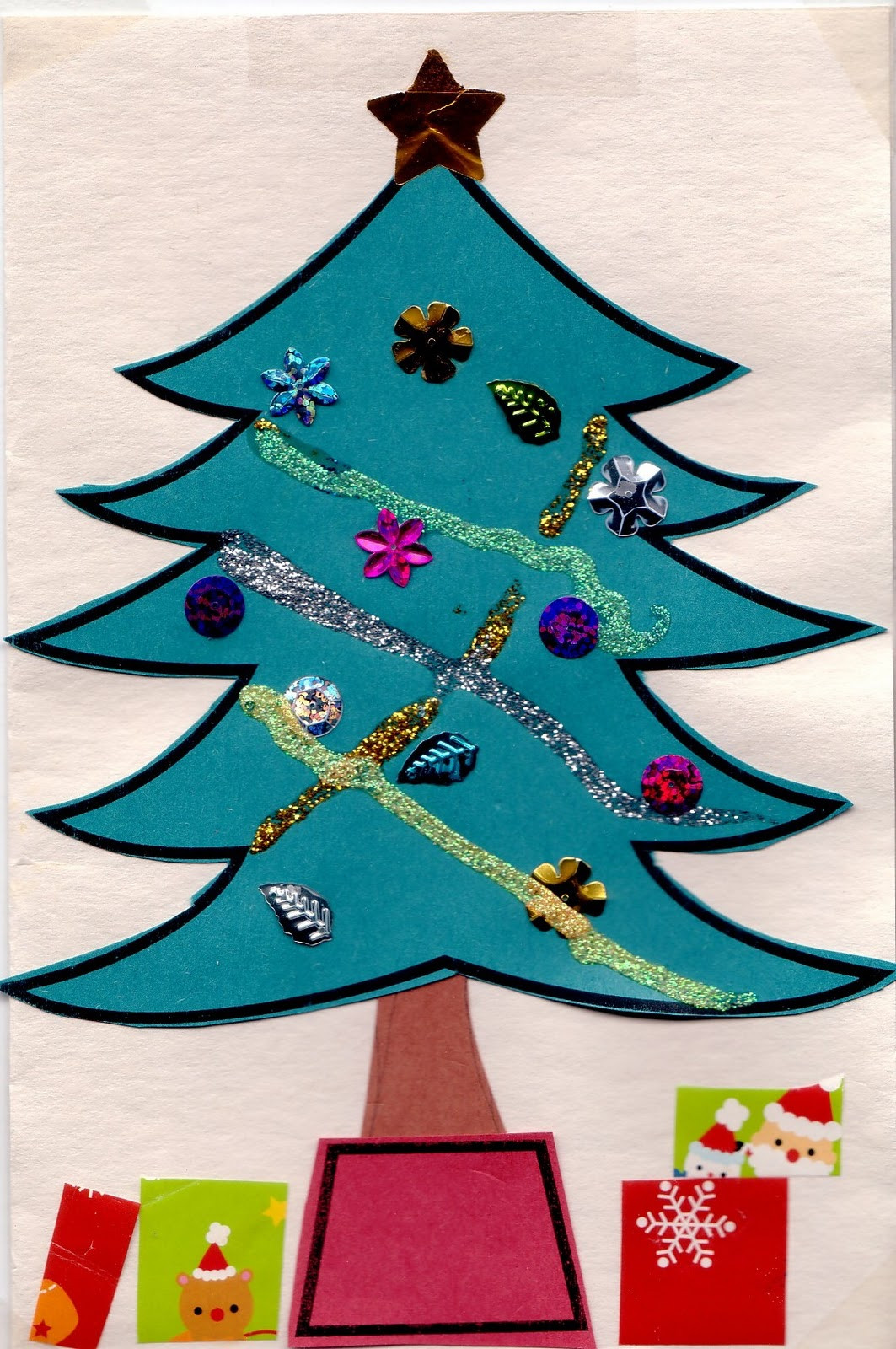 Simple Crafts For Preschool
 Preschool Crafts for Kids Easy Christmas Tree Card Craft