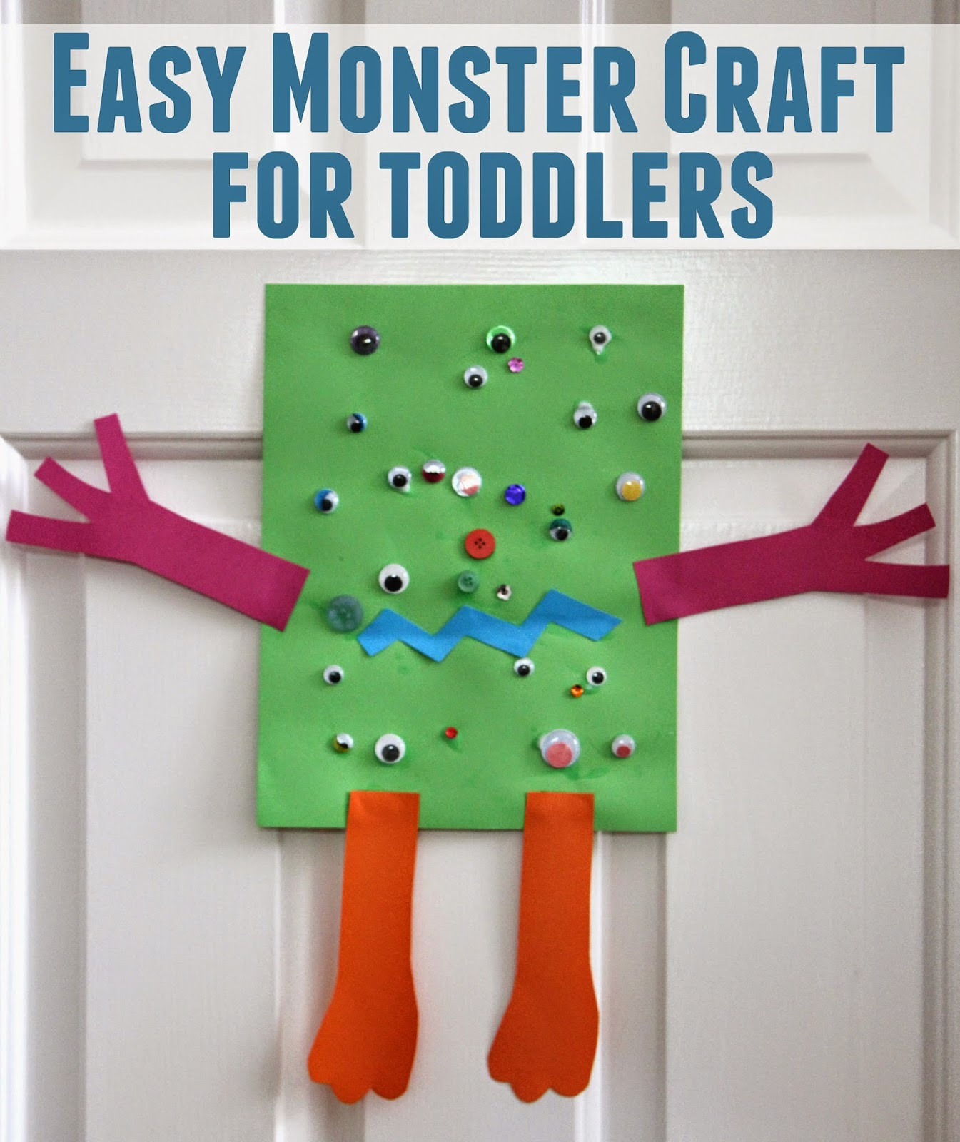 Simple Crafts For Toddlers
 Toddler Approved Easy Monster Craft for Toddlers