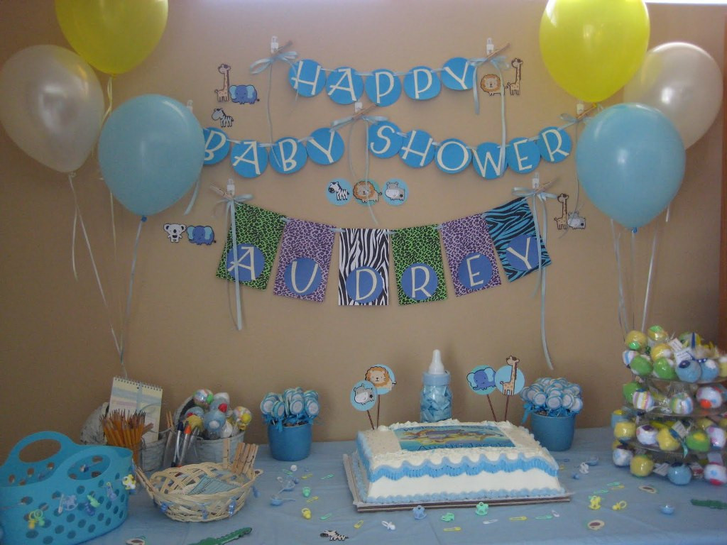 Simple Decor For Baby Shower
 Baby Shower Decoration Ideas For Boy